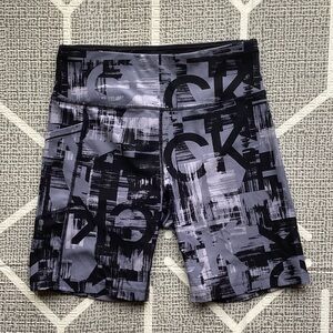 NWOT Calvin Klein CK Logo Moisture Wicking High Rise Bike Short Size Md